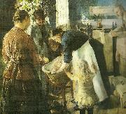 Christian Krohg i baljen oil painting on canvas